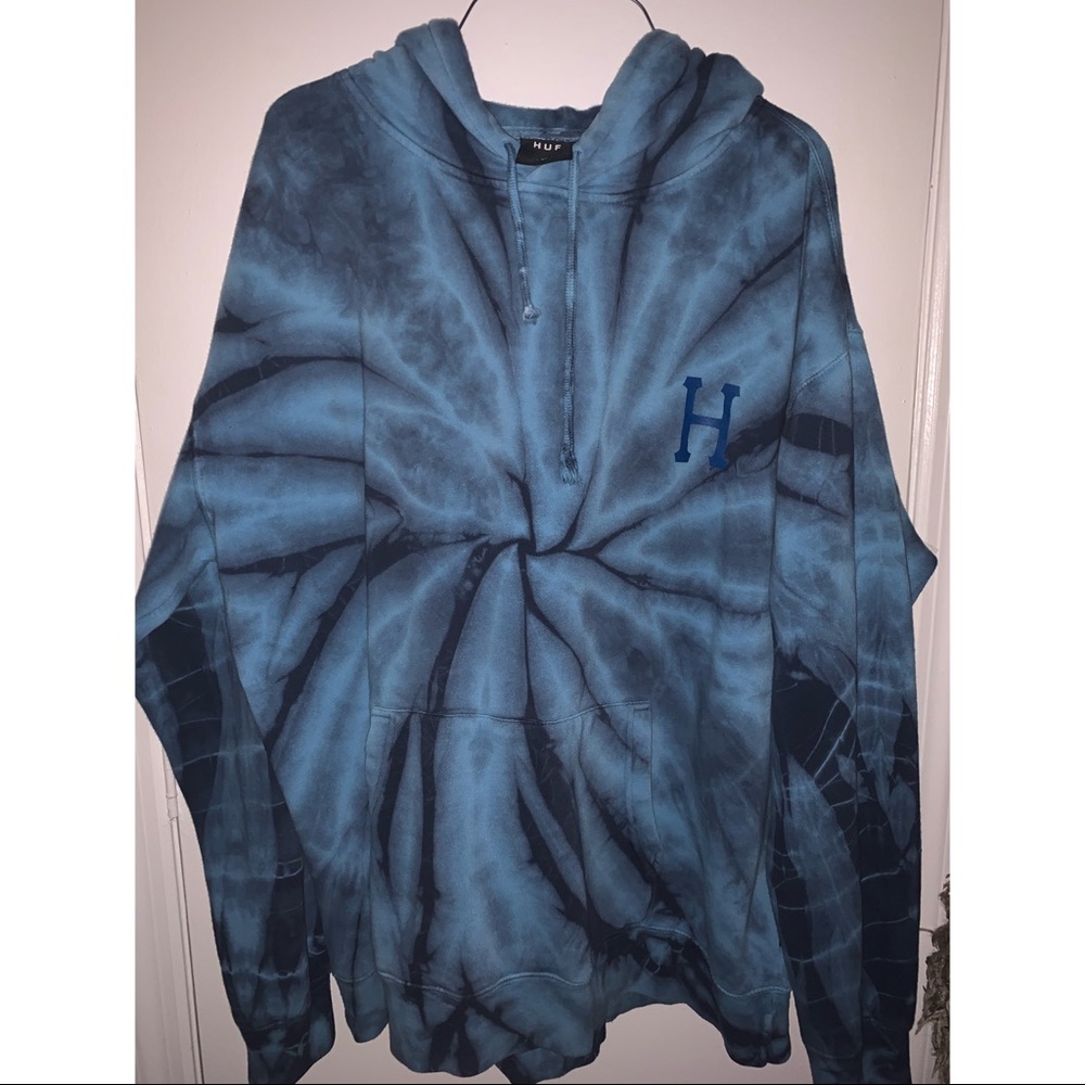 HUF Blue Tie Dye Hoodie